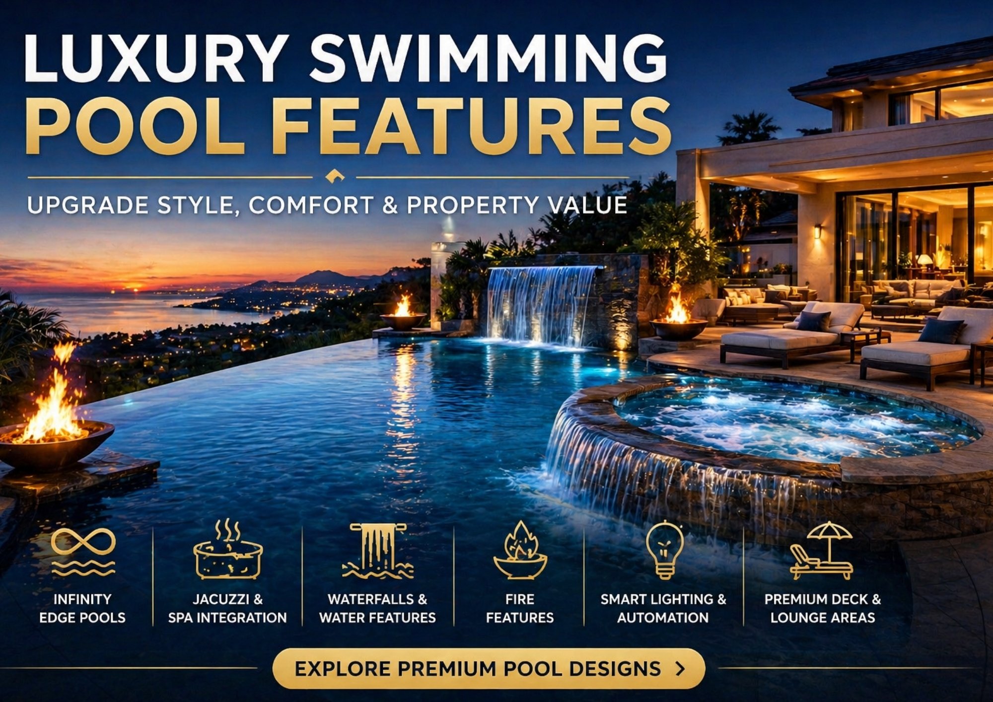 Luxury Swimming Pool Features That Add Value to Your Property